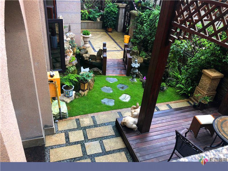 重慶茶園金科別墅庭院私家花園設(shè)計(jì)，讓您享受到自然