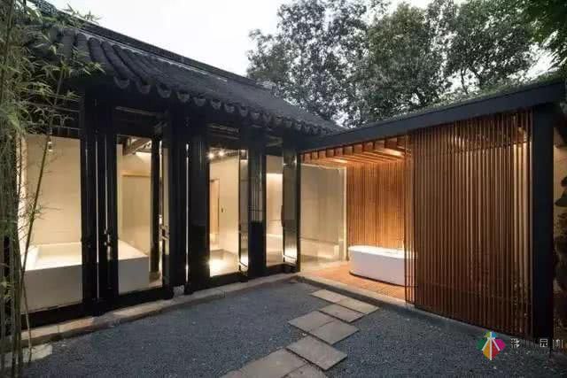 中式庭院式別墅有山有水有詩(shī)意，住進(jìn)如詩(shī)如畫(huà)的庭院別墅