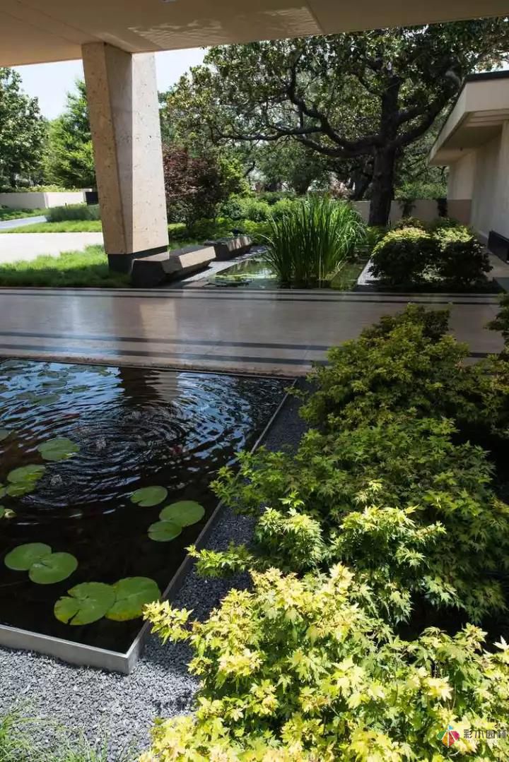 無水不庭院，10個絕美水景庭院設計