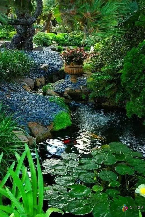 庭院花園設計怎么少的了水景？