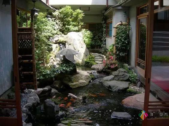 庭院花園設計怎么少的了水景？