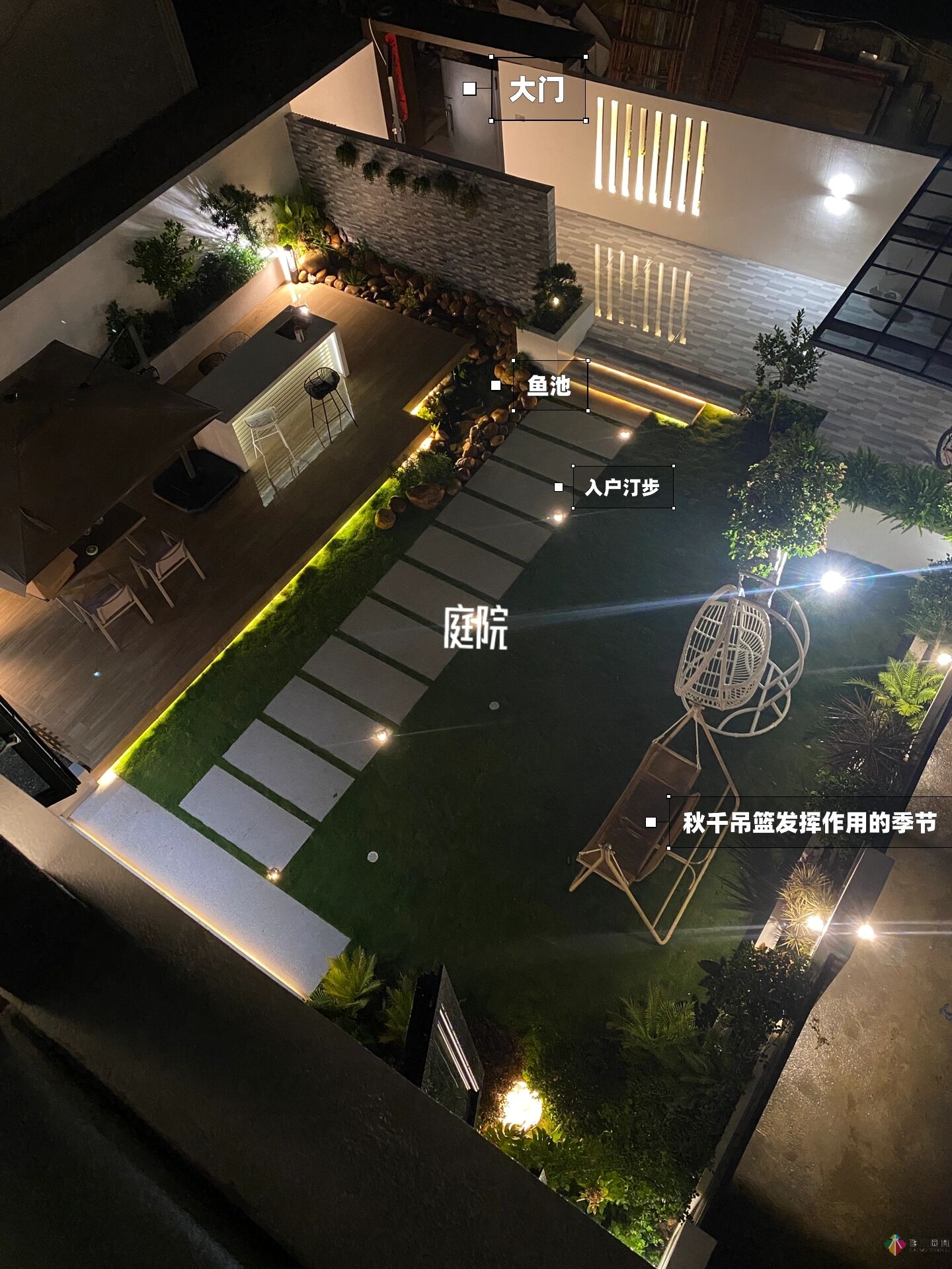 花17萬(wàn)，改造農(nóng)村自建房150 m2庭院花園，入住三個(gè)月，感覺好